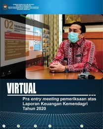 Pra Entry Meeting Pemeriksaan atas laporan keungan kemendagri Tahun 2020 Menggunakan Zoom Meeting