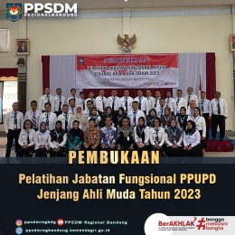 Pelatihan Jabatan Fungsional PPUPD Jenjang Ahli Muda Tahun 2023