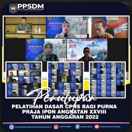 Peserta Latsar CPNS Bagi Purna Praja IPDN Angkatan XXVIII Kelas C5 s.d. C9 TA 2022 menjalani Evaluasi Aktualisasi