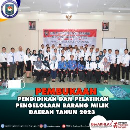 Pembukaan Pendidikan Dan Pelatihan Pengelolaan Barang Milik Daerah Tahun 2023