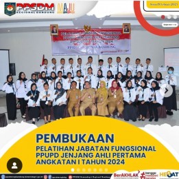 PPSDM Regional Bandung Resmi Buka Program Pengembangan Kompetensi Pertama di Tahun 2024