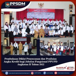 Pembukaan Diklat Penyusunan dan Penilaian Angka Kredit bagi Jabatan Fungsional PPUPD Angkatan II Tahun 2022