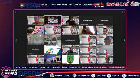 Webinar Seri 5 (lima) PPSDM Regional Bandung; 