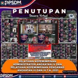 Penutupan PKA angkatan IV dan PKP angkatan III dan IV T.A. 2021