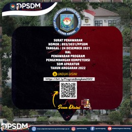 Penawaran Program Pengembangan Kompetensi SDM Aparatur Tahun Anggaran 2022