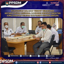  PPSDM Regional Bandung Melakukan Virtual Meeting  dengan Telkom University 