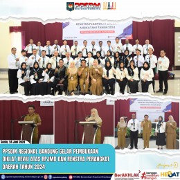 Pembukaan Diklat Reviu Atas RPJMD dan Renstra Perangkat Daerah Angkatan I Tahun 2024