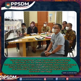 Rapat Internal Secara Virtual Lingkup BPSDM Kemendagri