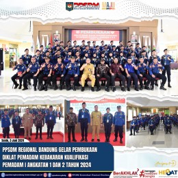 Pembukaan Diklat Dasar/ Teknis Pemadam Kebakaran Kualifikasi Pemadam 1 Angkatan I dan II Tahun 2024