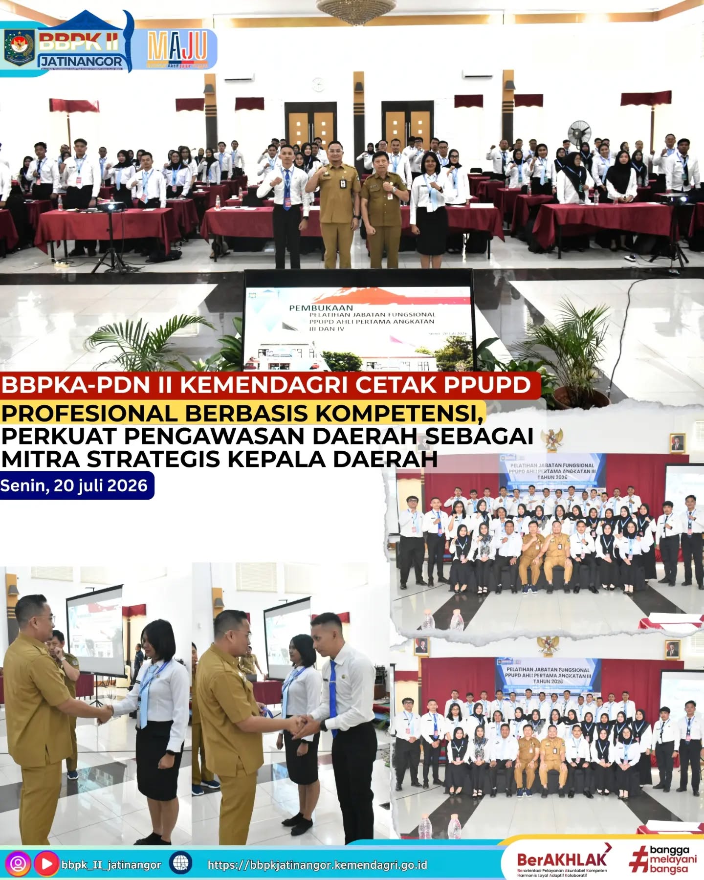 BBPKA-PDN II Kemendagri Cetak PPUPD Profesional Berbasis Kompetensi, Perkuat Pengawasan Daerah sebagai Mitra Strategis Kepala Daerah