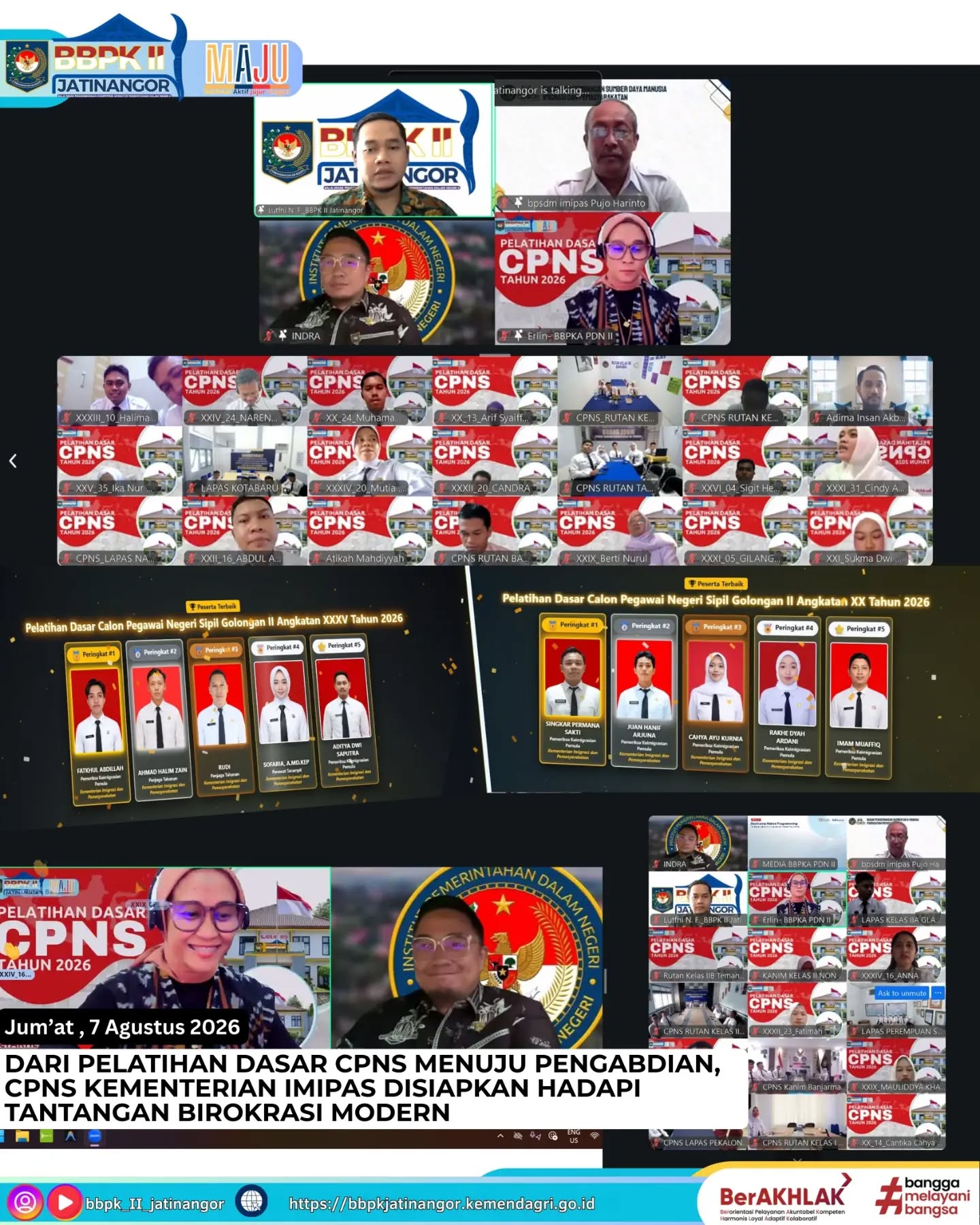 Dari Pelatihan Dasar CPNS Menuju Pengabdian, CPNS Kementerian Imipas Disiapkan Hadapi Tantangan Birokrasi Modern