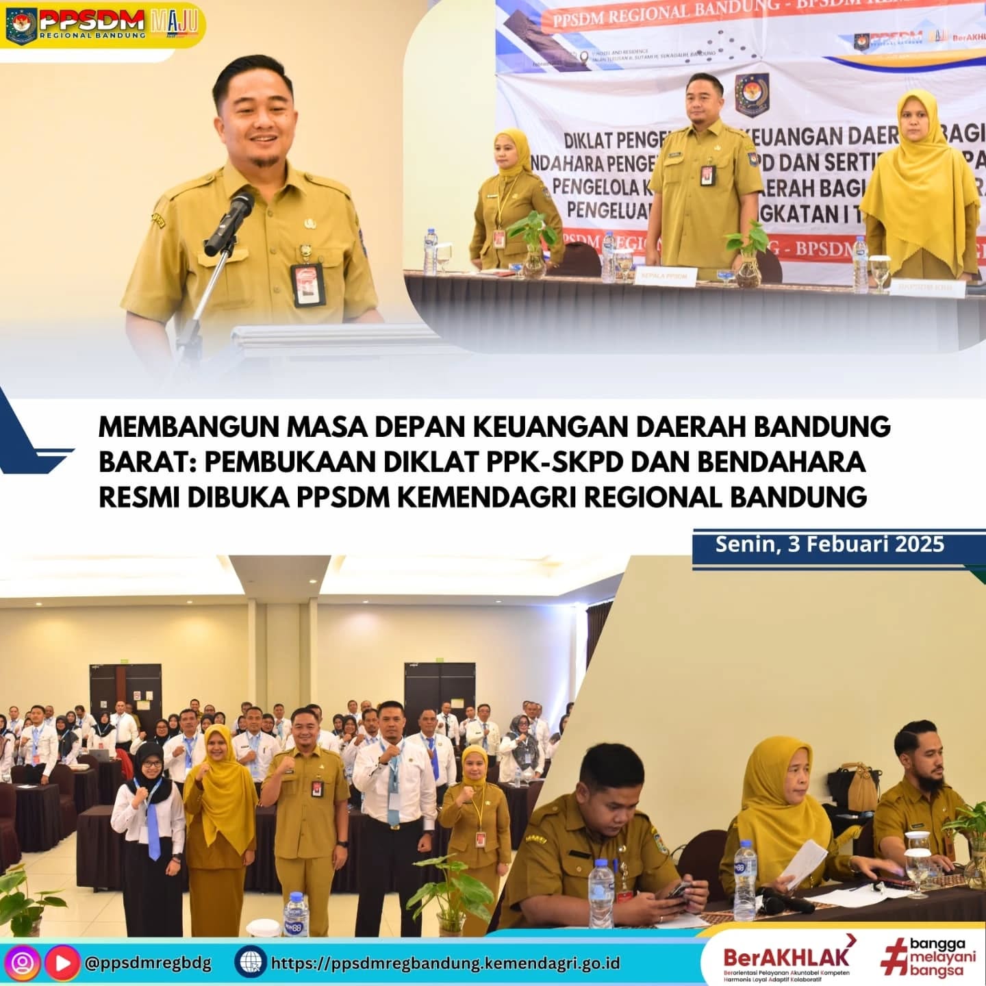 Membangun Masa Depan Keuangan Daerah Bandung Barat: Pembukaan Diklat PPK-SKPD dan Bendahara Resmi Dibuka PPSDM Kemendagri Regional Bandung