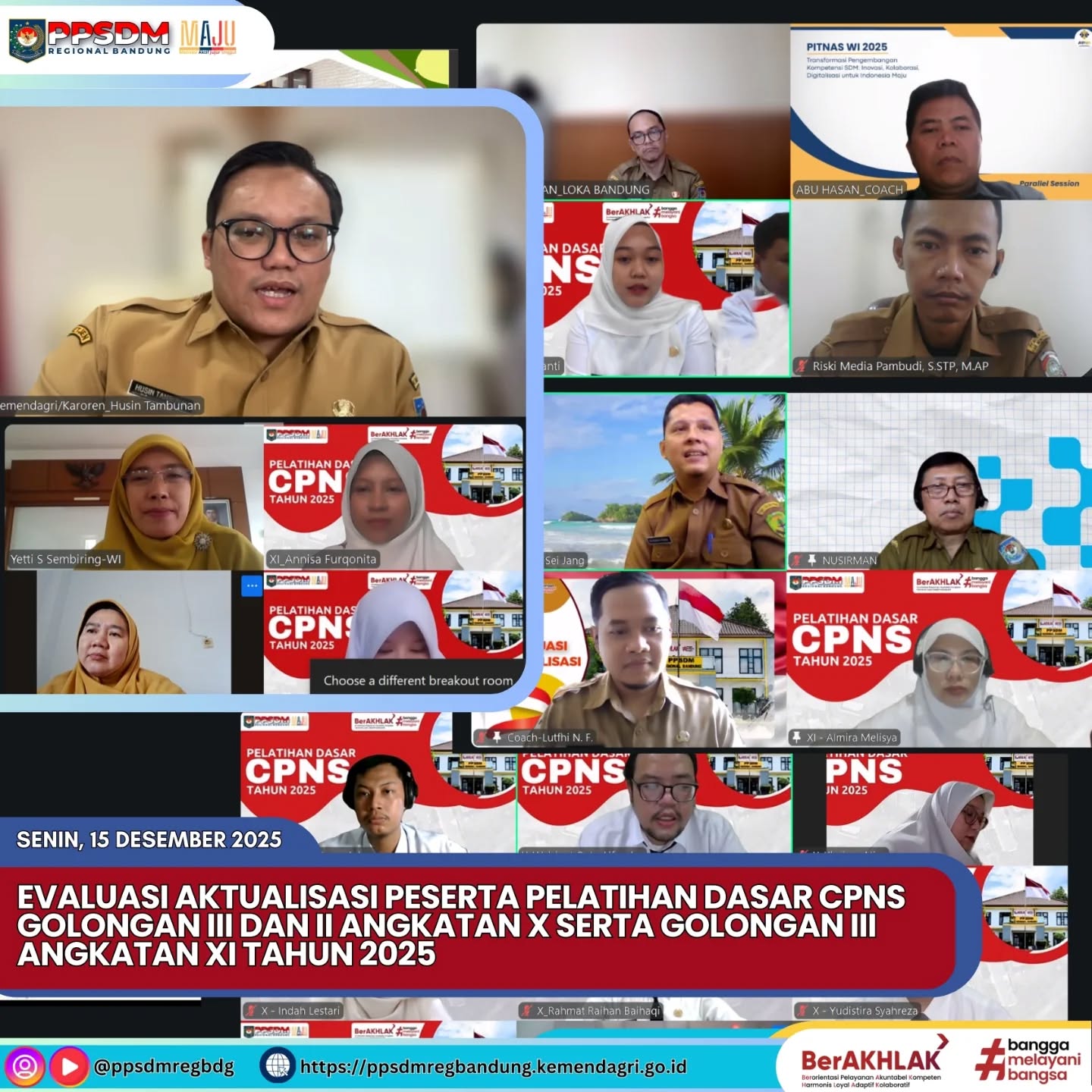 Evaluasi bukan sekadar penilaian, tetapi momentum refleksi dan penguatan kualitas