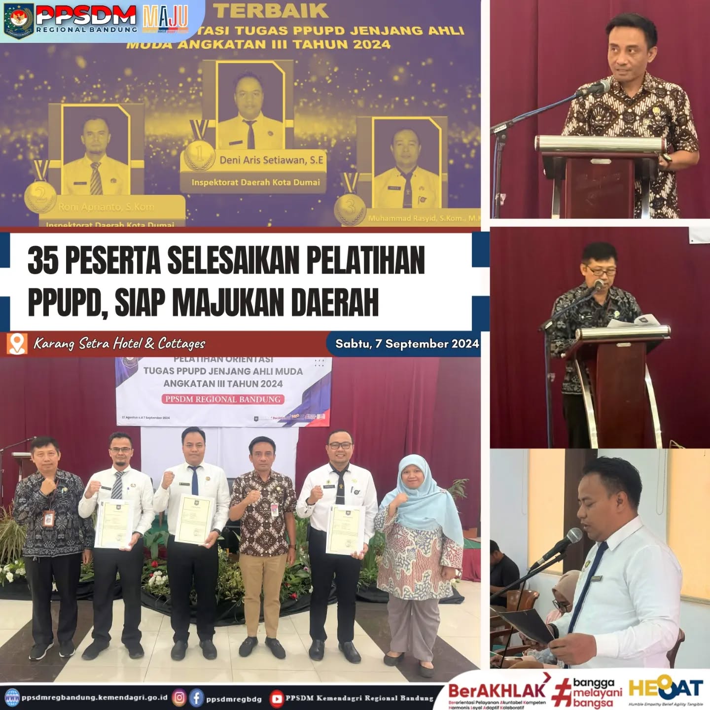 35 Peserta Selesaikan Pelatihan PPUPD, Siap Majukan Daerah