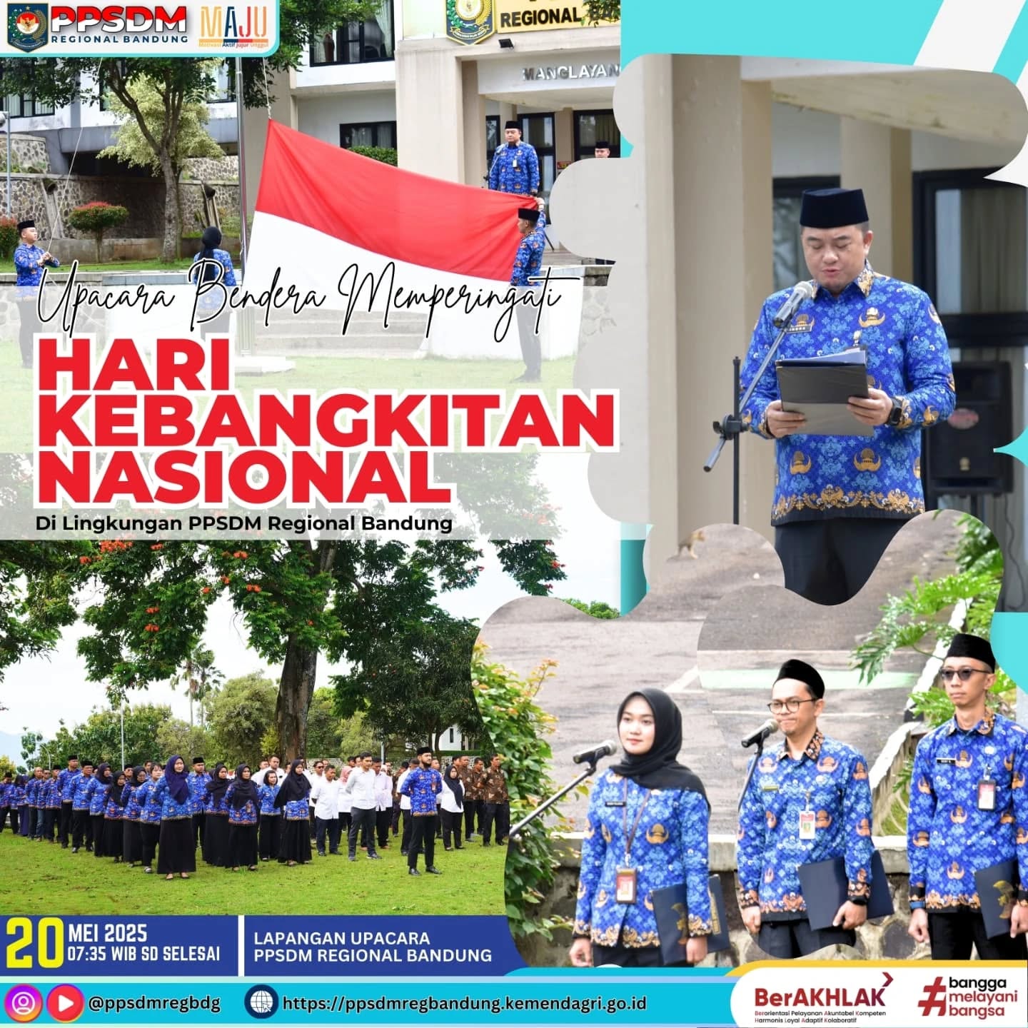 Bersama sinar mentari pagi yang hangat, segenap Civitas PPSDM Regional