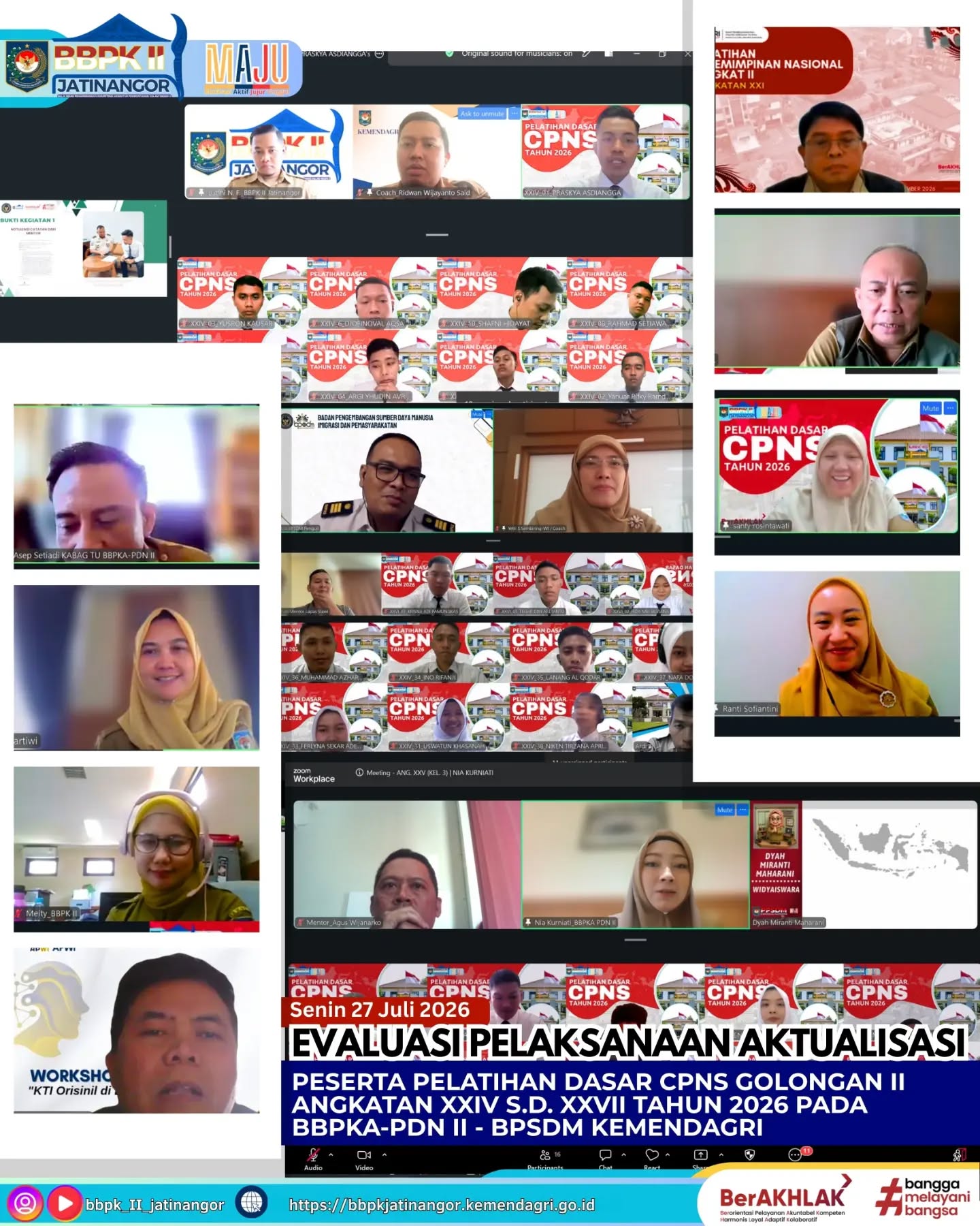 Evaluasi Pelaksanaan Aktualisasi menjadi momentum penting bagi setiap Peserta Pelatihan