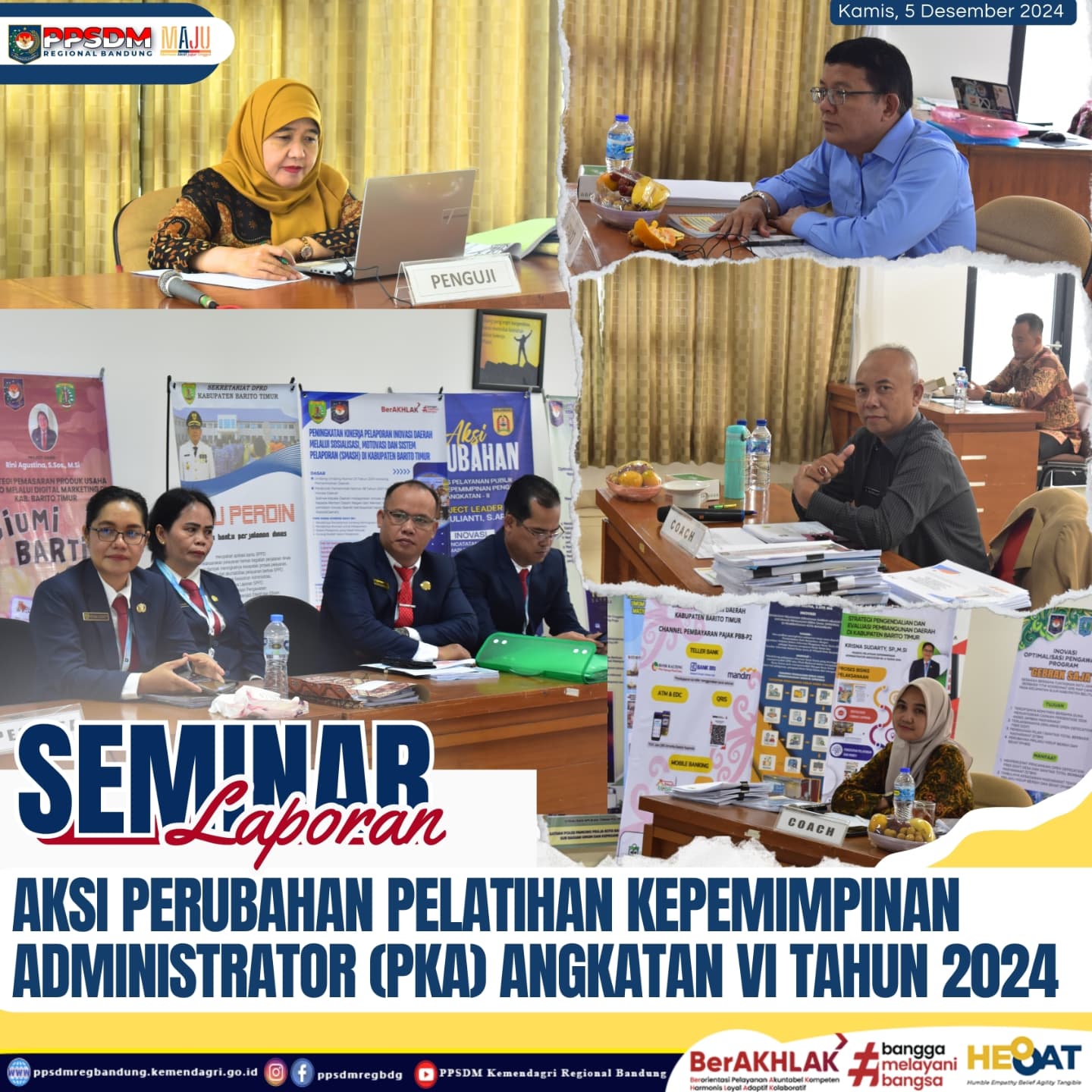 Seminar Laporan Aksi Perubahan (LAP) Pelatihan Kepemimpinan Administrator (PKA) Angkatan