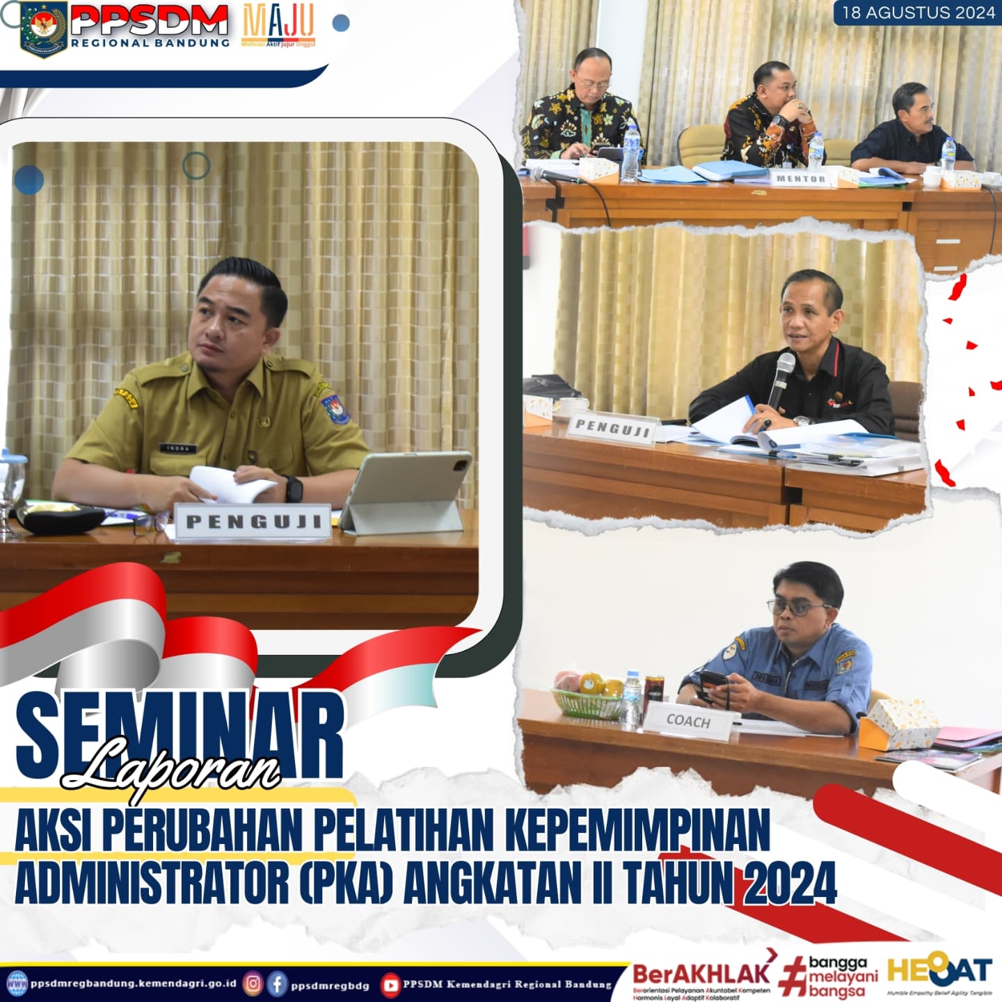 Seminar Laporan Aksi Perubahan Pelatihan Kepemimpinan Administrator (PKA) Angkatan II