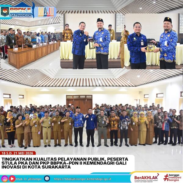 Tingkatkan Kualitas Pelayanan Publik, Peserta Stula PKA dan PKP BBPKA-PDN II Kemendagri Gali Inovasi di Kota Surakarta