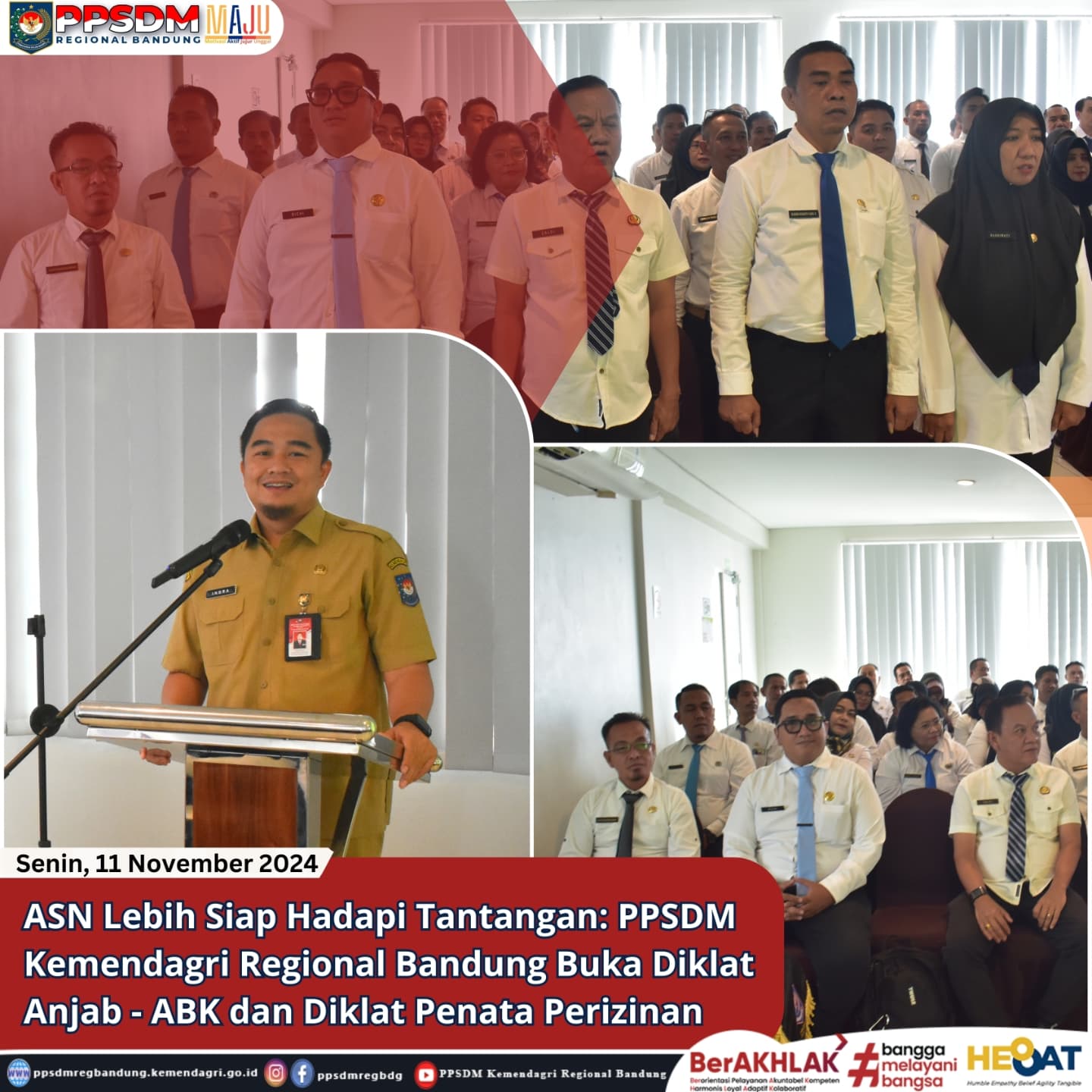 ASN Lebih Siap Hadapi Tantangan: PPSDM Kemendagri Regional Bandung Buka Diklat Anjab - ABK dan Diklat Penata Perizinan