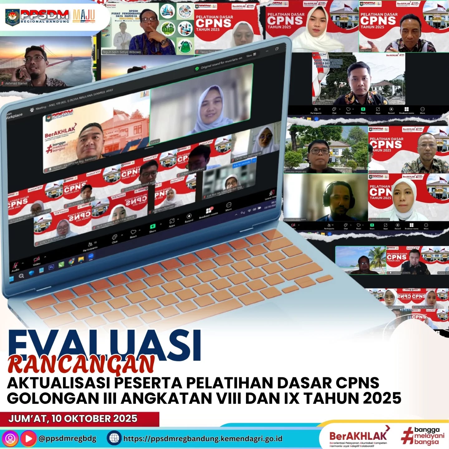 BerAKHLAK dan Terus Bertumbuh 🌱 PPSDM Regional Bandung - BPSDM