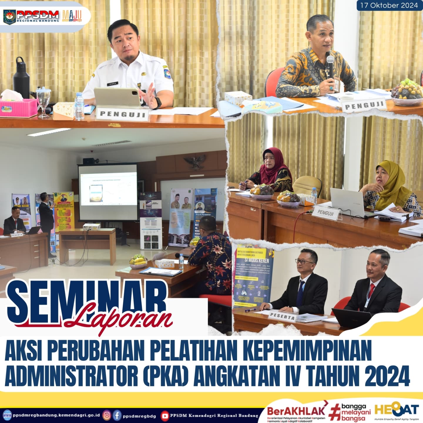 PPSDM Regional Bandung - BPSDM Kemendagri kembali menggelar Seminar Laporan