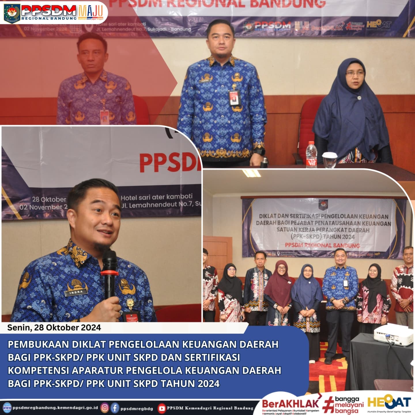 Tingkatkan Profesionalisme, PPSDM Kemendagri Regional Bandung Laksanakan Diklat dan Sertifikasi Aparatur Keuangan Kabupaten Tabalong