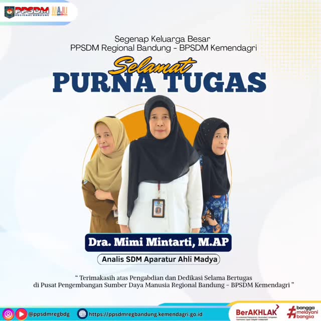 Segenap Keluarga Besar PPSDM Regional Bandung - BPSDM Kemendagri mengucapkan